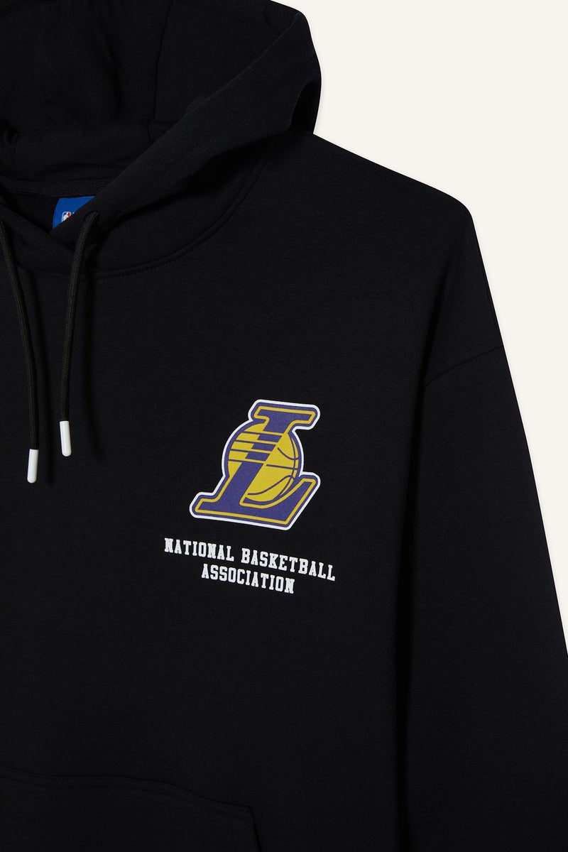 DeFacto Man DeFactoFit NBA Los Angeles Lakers Oversize Fit Thick Sweatshirt  - Image 2