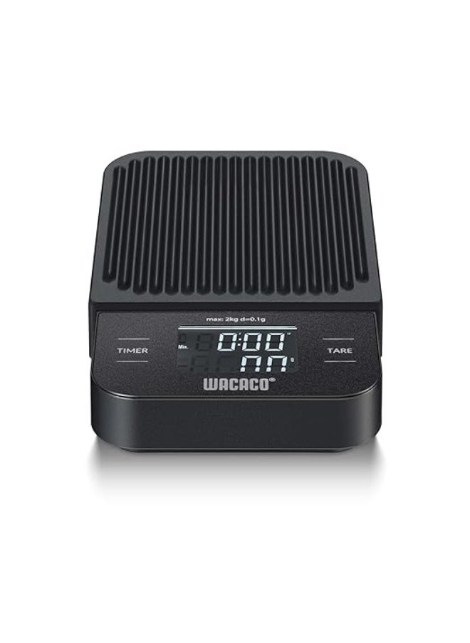 WACACO Exagram Coffee Scale with Timer, Pocket Digital Kitchen Weighing Scale, Portable & Lightweight with Protective Silicone Pad, 0.1 g/0.0035 oz Accuracy, (Batteries Not Included)  - Image 3