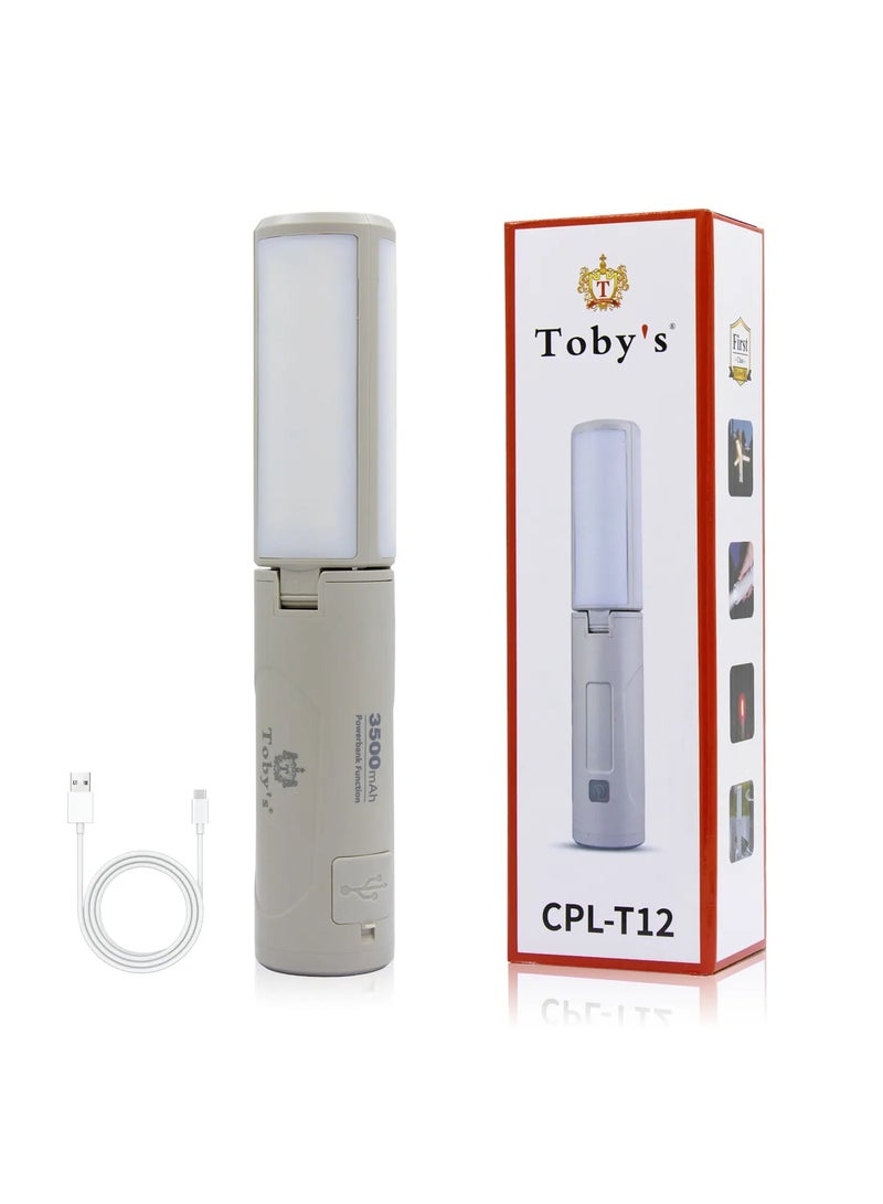 توبيز فانوس التخييم الجديد من توبي بقدرة 3500 مللي أمبير في الساعة قابل لإعادة الشحن بقوة 750 لومن وأضواء التخييم المعلقة - Image 1