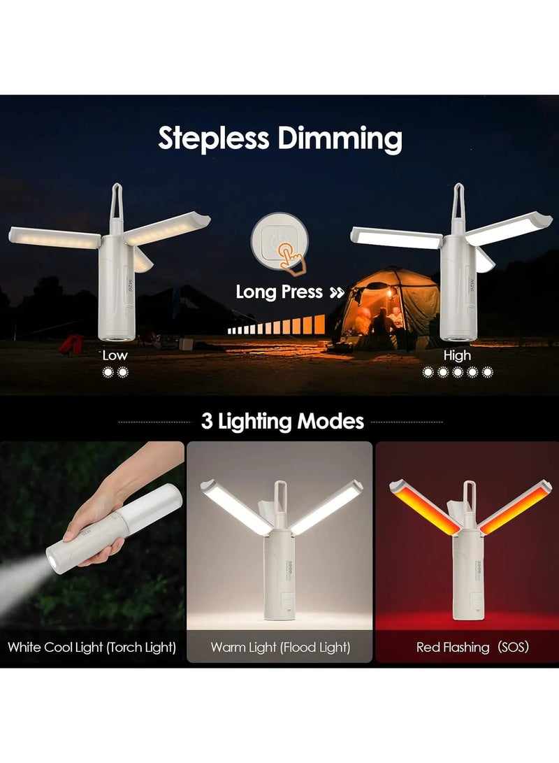 توبيز فانوس التخييم الجديد من توبي بقدرة 3500 مللي أمبير في الساعة قابل لإعادة الشحن بقوة 750 لومن وأضواء التخييم المعلقة - Image 3
