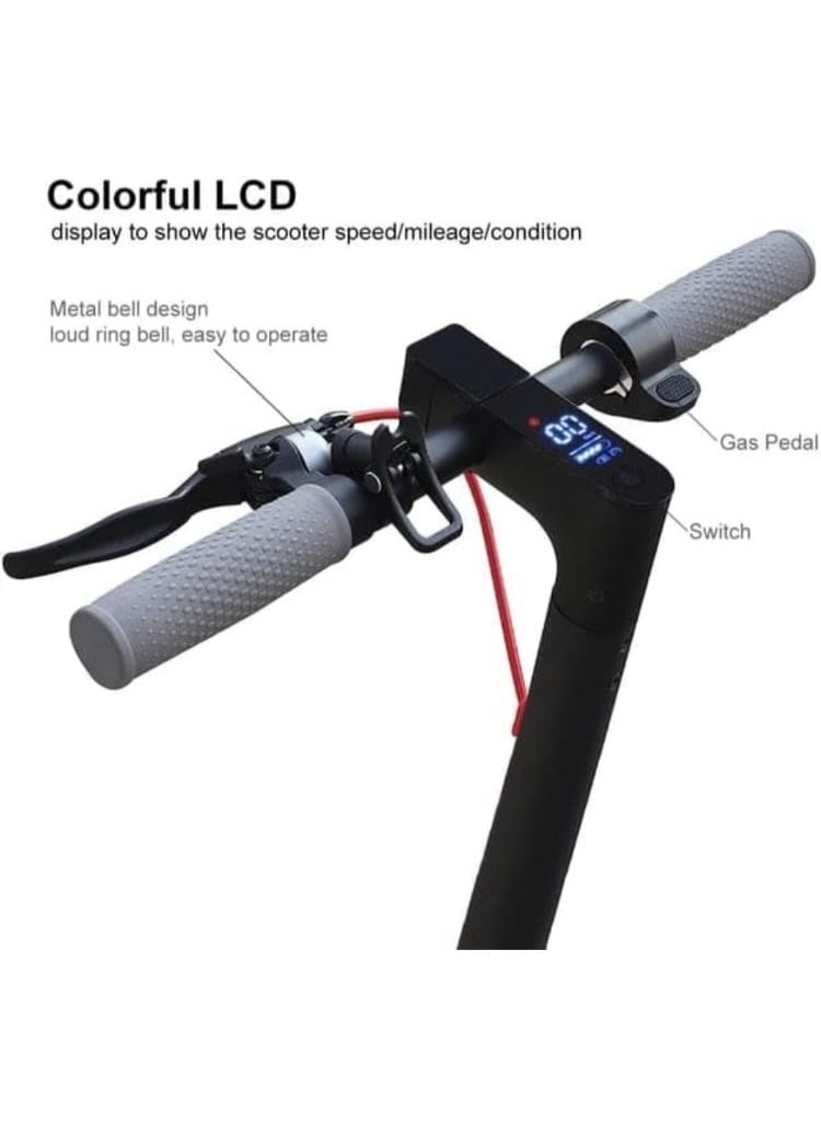 Generic - High Speed Electric Scooter With Flashing Turn Signals 350W Brushless Motor, App control, Bluetooth, Foldable E scooter , this amazing scooter comes with free helmet, lock and vest - Black - Image 1