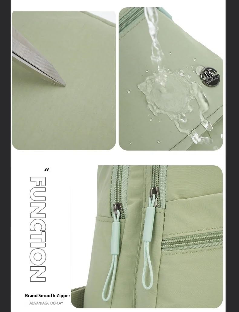 CELEORIS Travel Crossbody Crescent Bags for Men and Women | Lightweight Sling Shoulder Purse with Multiple Zipper Pockets | Ladies Handbag with Adjustable Strap for Girls (Green) - Image 4
