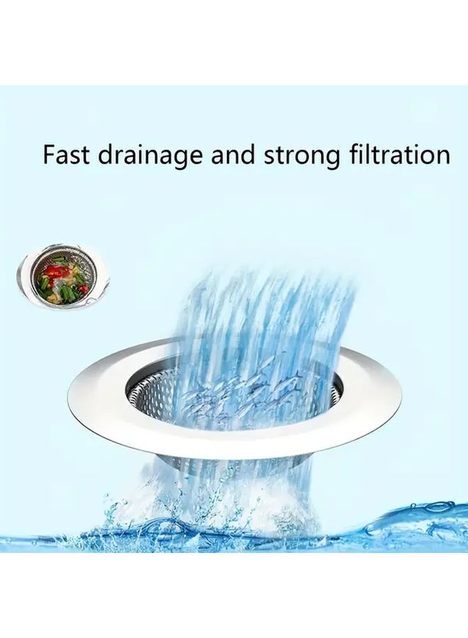 A Kitchen Sink Strainer Made Of Stainless Steel Diameter 2.87 Inches Silvery 1pc For Large Kitchen Sink Drain Filters - Image 5