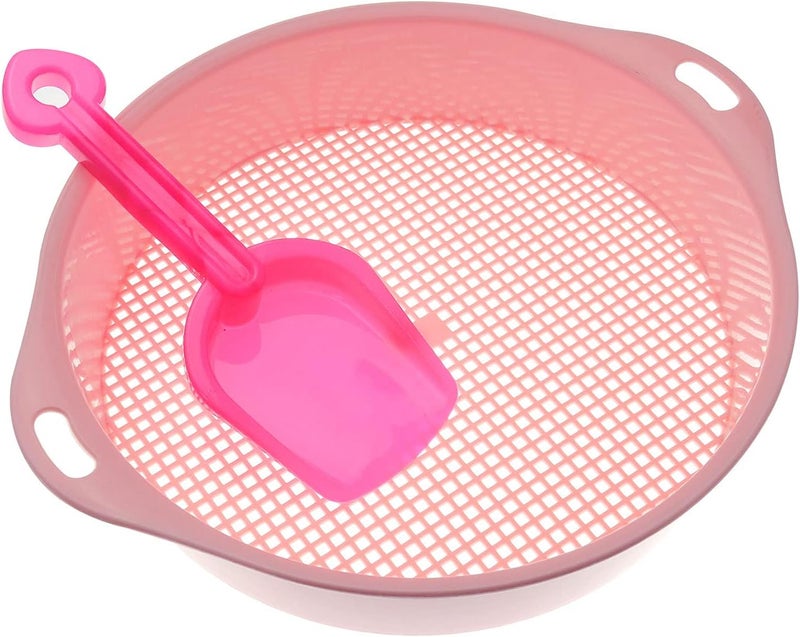 klarako 2PCS Plastic Mesh Screen and Shovel Kit Sifting Pan Garden Potting Sieve - Image 1