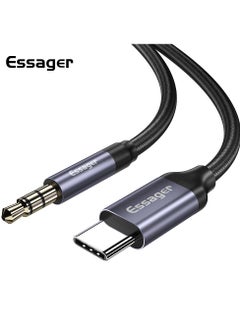 ESSAGER Type-C To 3.5mm Male Audio Aux Car Mobile Phone Audio Adapter Cable (1 Meter)  - Image 1