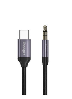 ESSAGER Type-C To 3.5mm Male Audio Aux Car Mobile Phone Audio Adapter Cable (1 Meter)  - Image 2