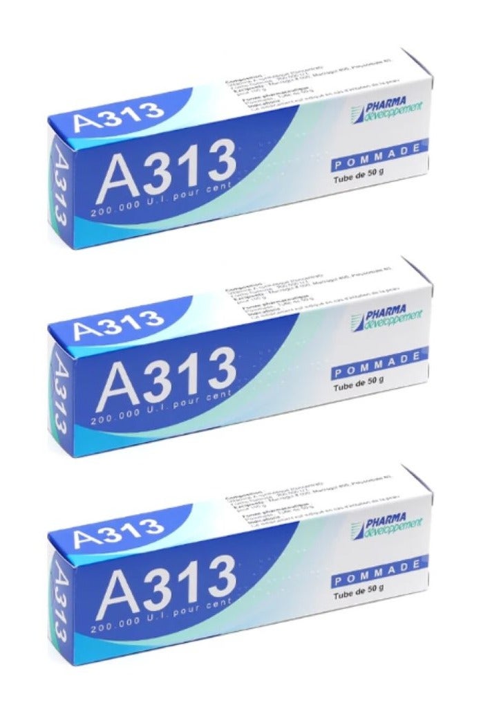 مرطب ليلي ريتينول فيتامين أ من فارما ديفيلوبمنت A313، 50 جم، 3 قطع