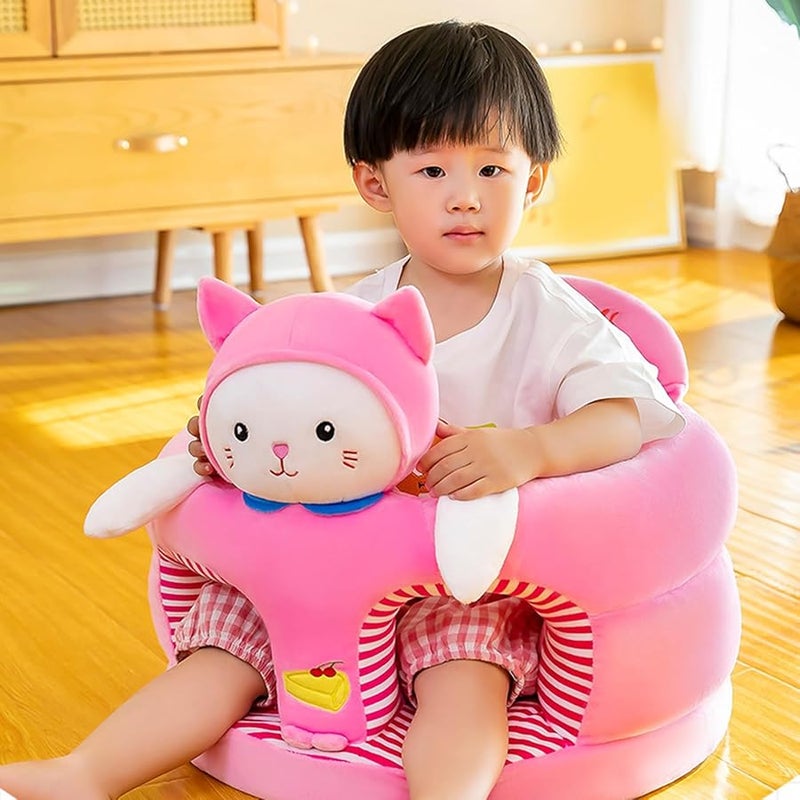 Kitten Color Baby Sofa Chair Soft Portable Sitting Pillow Plush Cushion For Infants - Image 4