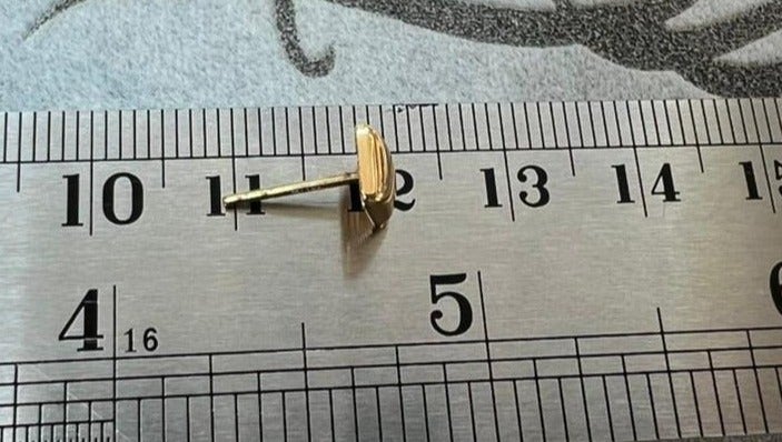 Ruby Art Gold 18K Pure Gold Women’s Earrings – Elegant Lightweight - 1.12  Gram - Image 3