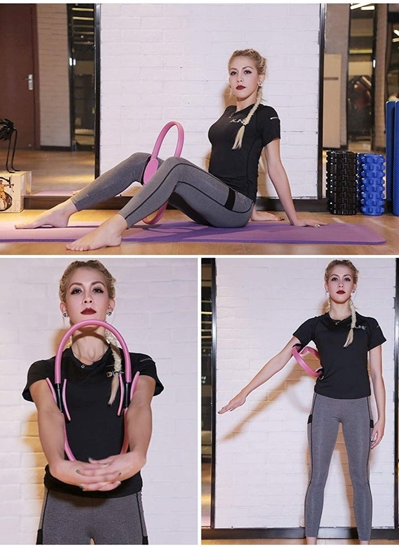 WENBO Pilates Yoga Ring Fitness Ring Exercise Ring Upper Thigh Trainer Pilate Ring Gym Homework out ( 38 * 38cm Purple)  - Image 2