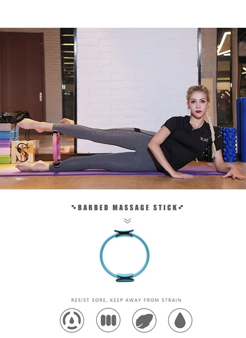 WENBO Pilates Yoga Ring Fitness Ring Exercise Ring Upper Thigh Trainer Pilate Ring Gym Homework out ( 38 * 38cm Purple)  - Image 4