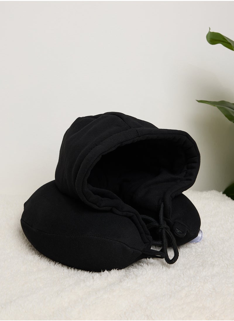 Typo Commute Travel Hoodie Neck Pillow  - Image 1
