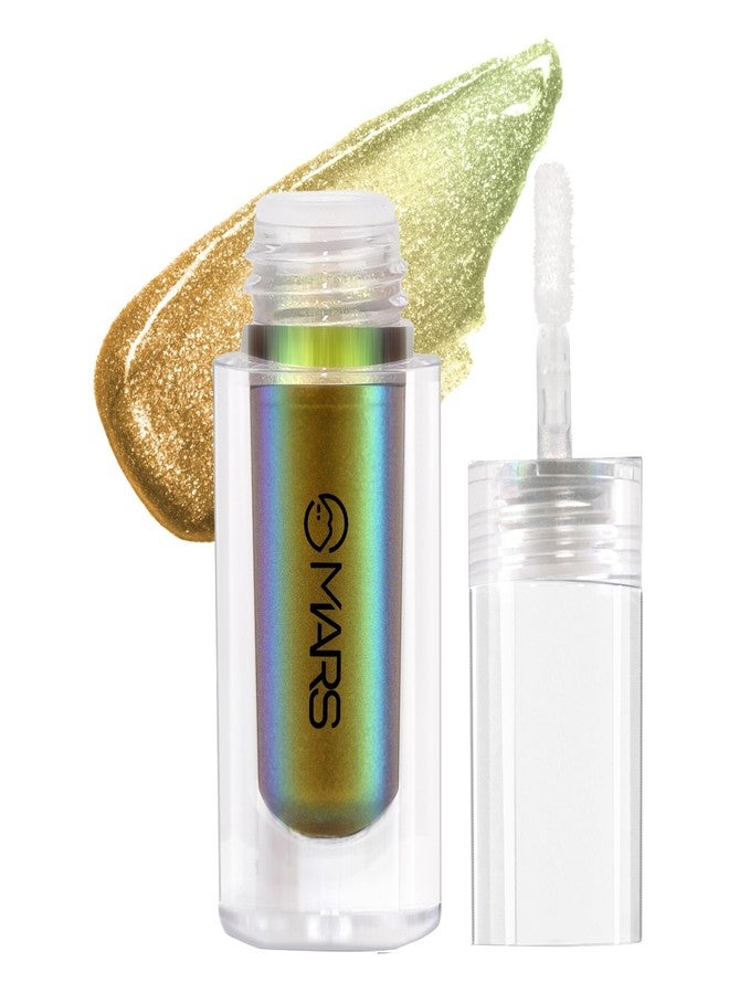 MARS Northern Lights Liquid Eyeshadow With Dual-Tone Chrome Effect | Liquid Shimmer | One Swipe Pigmentation | Smudge Proof | Light Weight Formula (1.8ml) (01-Scottish Serenity) - Image 1