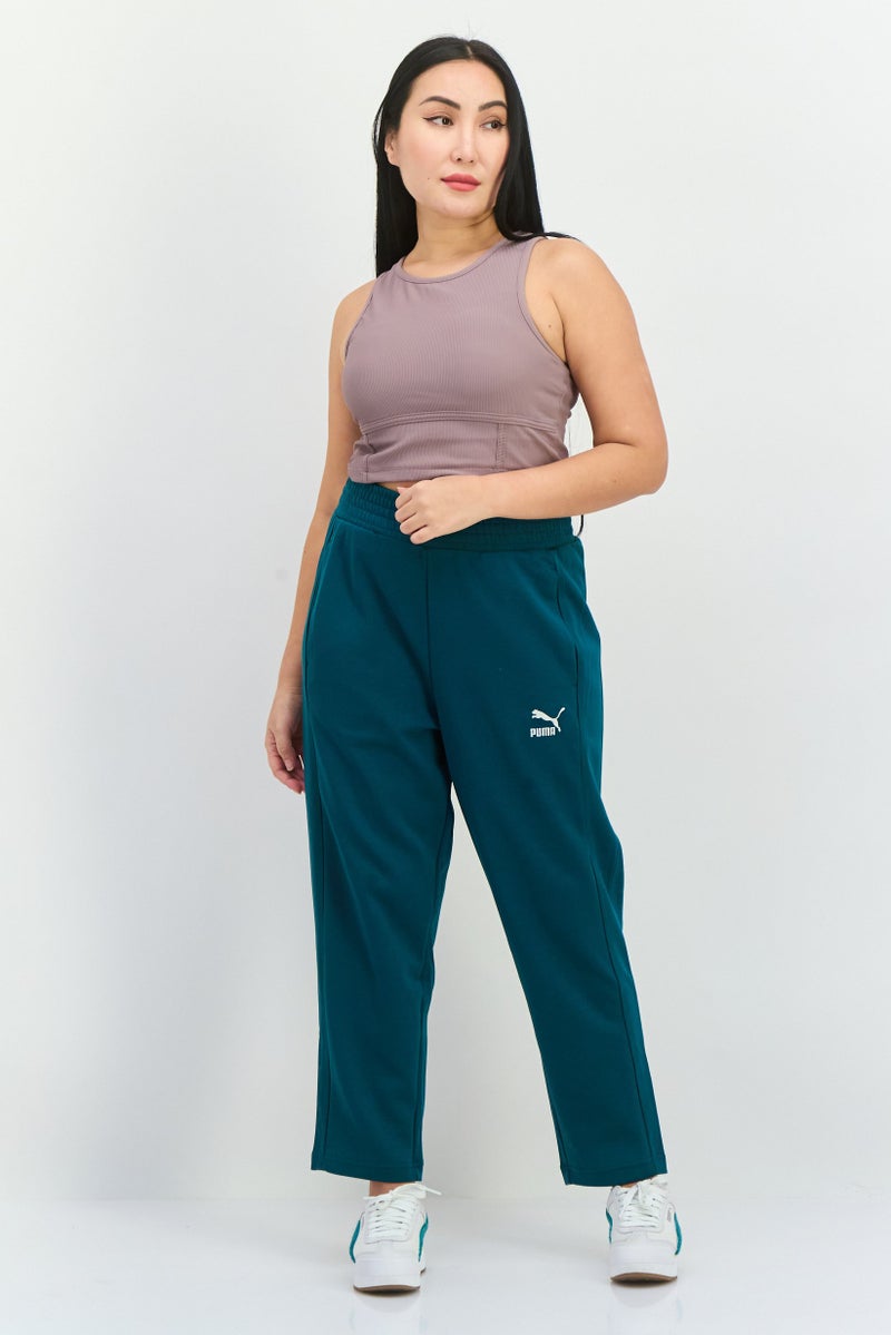 PUMA Women Sportswear Fit Training Sweatpants, Green - Image 4