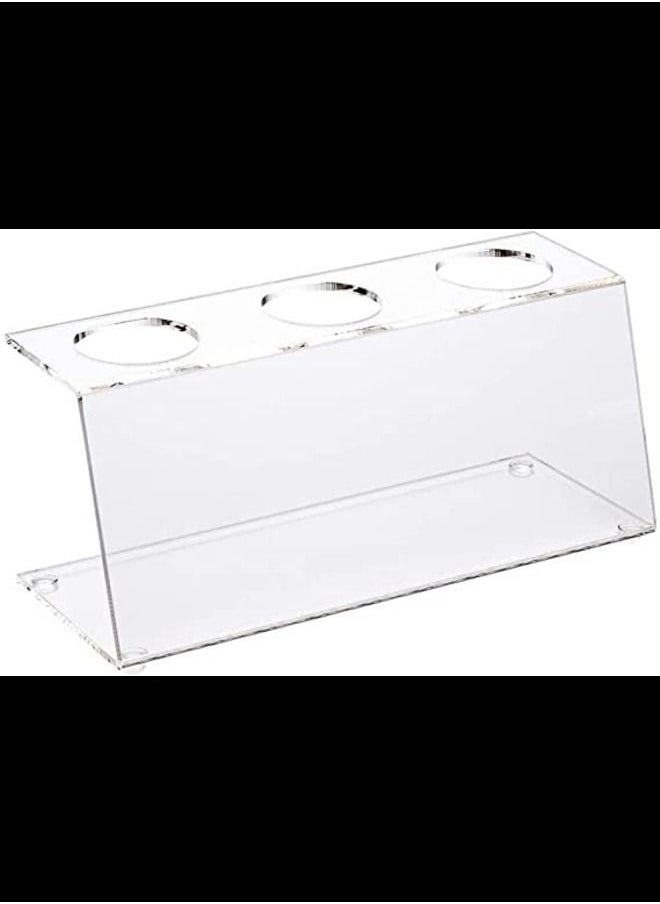 SMARTPOINTS Clear Acrylic Ice Cream Cone Holder 3 slots Restaurantware  - Image 2