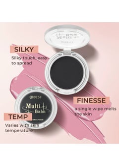 QiBest Black Cream Blush, Color Changing Blush, For Cheeks And Lips Balm Tint Makeup Black Clear Crystal Blush Color Change pH Magic Waterproof Gel Natural Cheek Makeup Blendable Multi-Use Balm Makeup  - Image 2