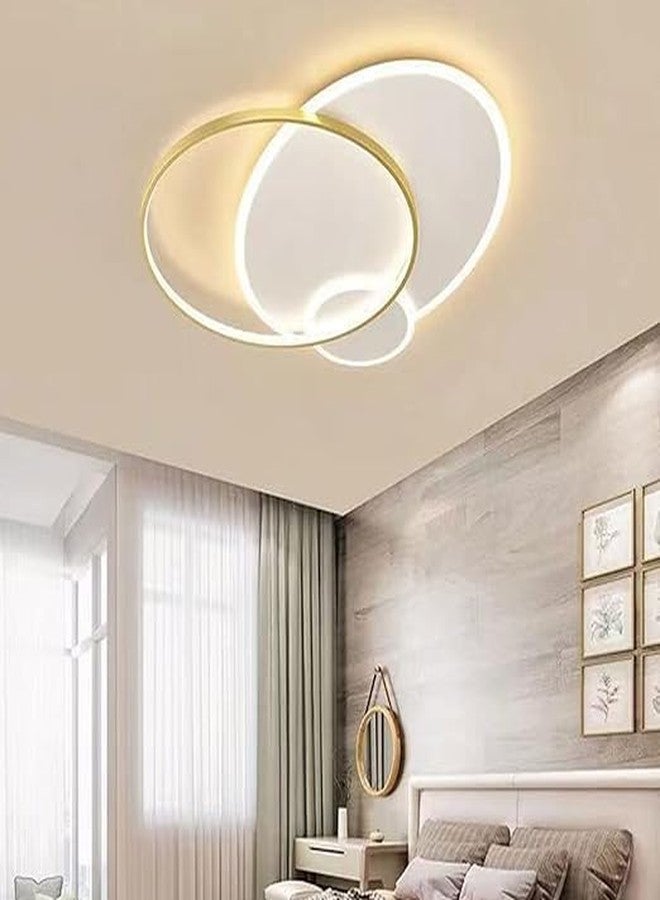 Prolux 3-Loop Metallic Flush Mount Fixture Modern LED Ceiling Flush Light for Living Room (50) - Image 1