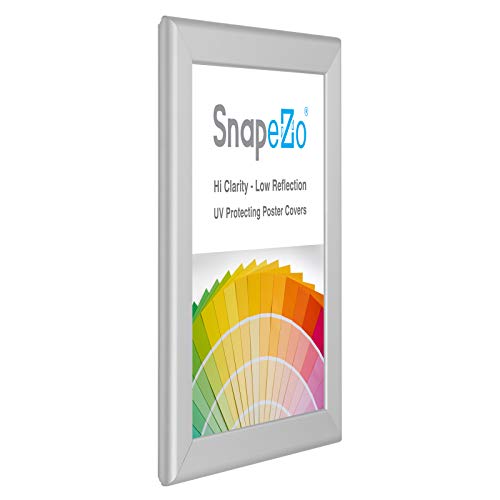 SnapeZo Certificate Frame 8.5x11, Silver, 1.25 Inch Aluminum Profile, Front-Loading Snap Frame, Wall Mounting, Professional Series - Image 3