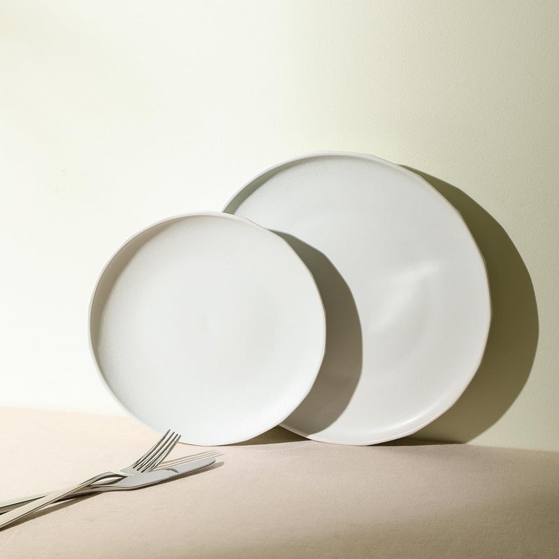 Stone Lain Rio 4Piece Dinner Plate Set Stoneware Beige - Image 4