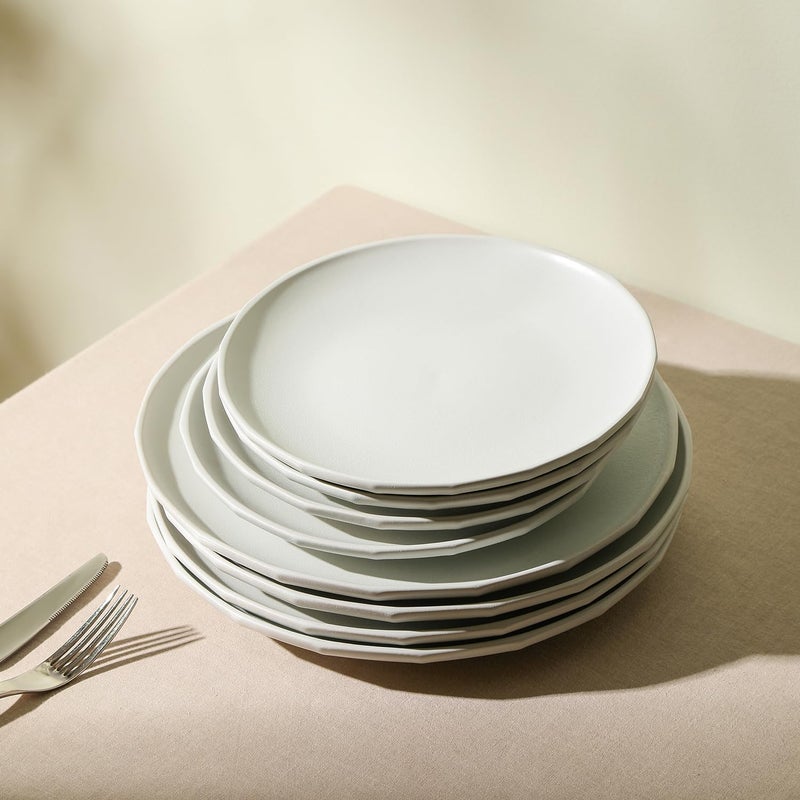 Stone Lain Rio 4Piece Dinner Plate Set Stoneware Beige - Image 5
