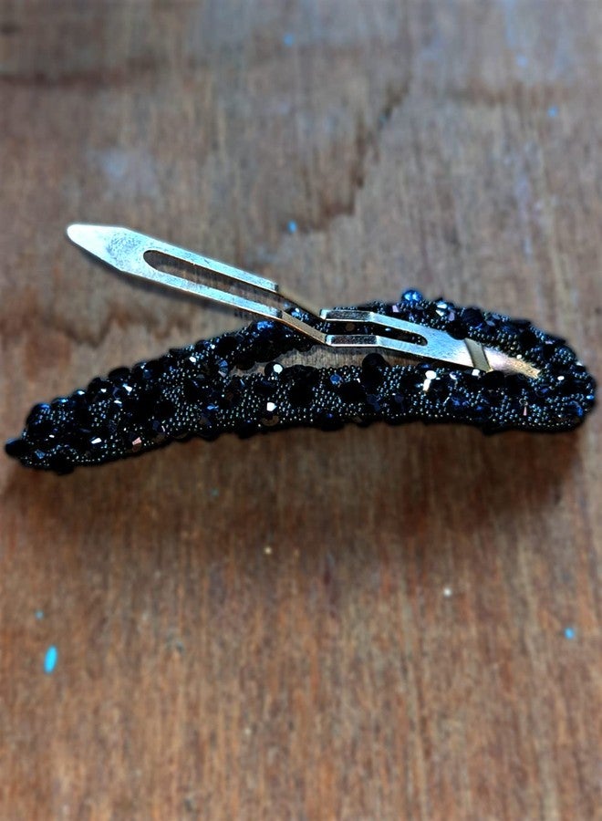 VSAKSH 10 Pieces Rhinestone Clip for Hair Crystal Snap Hair Barrette Colorful Hair Clips Diamond Hairpin Metal Hair Accessories for Women Girl (Rectangle & Triangle Shape) - Image 5
