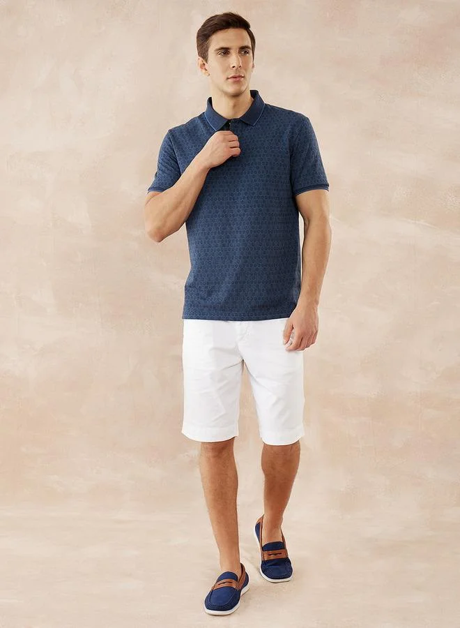 fahrenheit Fahrenheit Textured Polo T-shirt