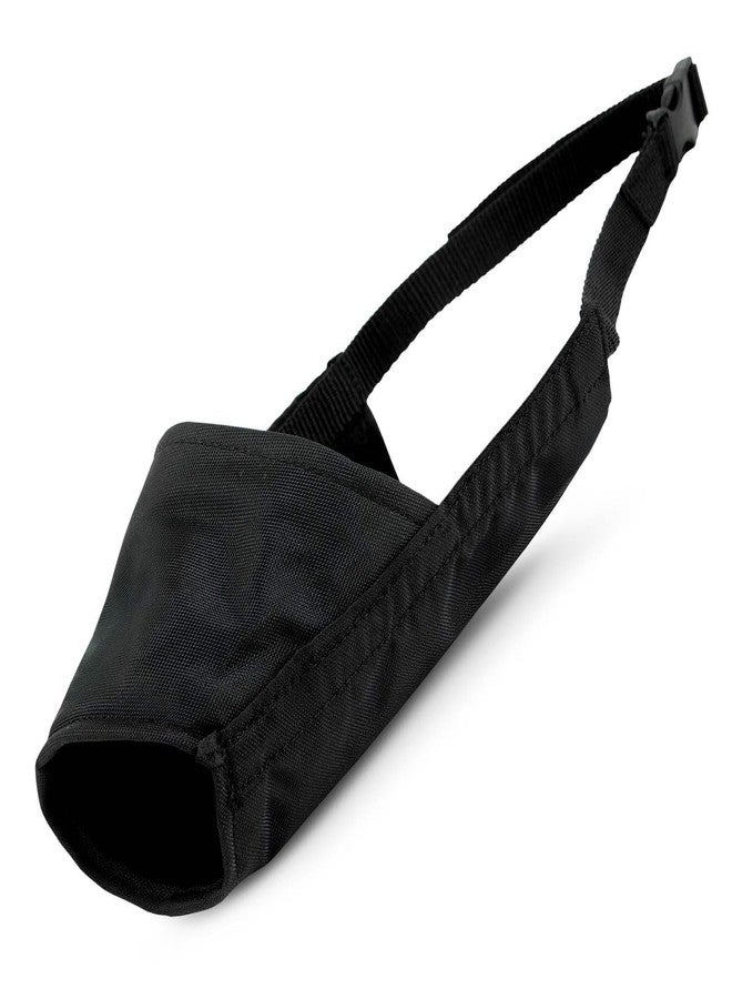 Jeffers Pet Breathe Comfort Dog Muzzle - Medium Size, Black, Soft Padded Nose Guard, Lightweight, Breathable Waterproof 600D Ripstop, for Pet Grooming, Home, Air Travel, Cute Secure Fit for Dogs - Image 4