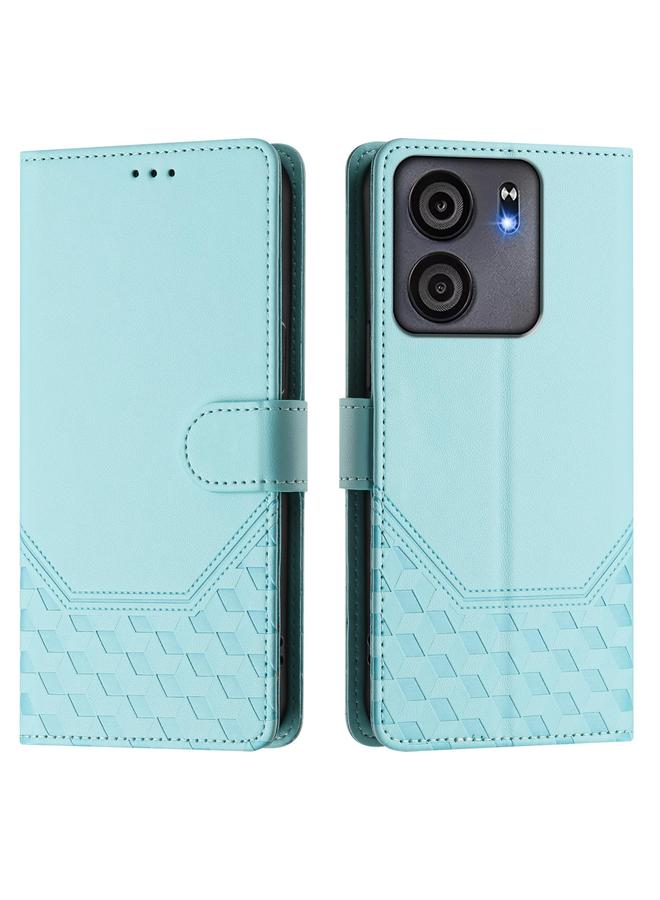 S-TOP Case For BLU View 5 Honeycomb Embossing RFID Leather Phone Case - Image 2
