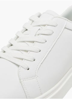 LBL by Shoexpress Men's Solid Ankle Sneakers with Lace-Up Closure  - Image 3