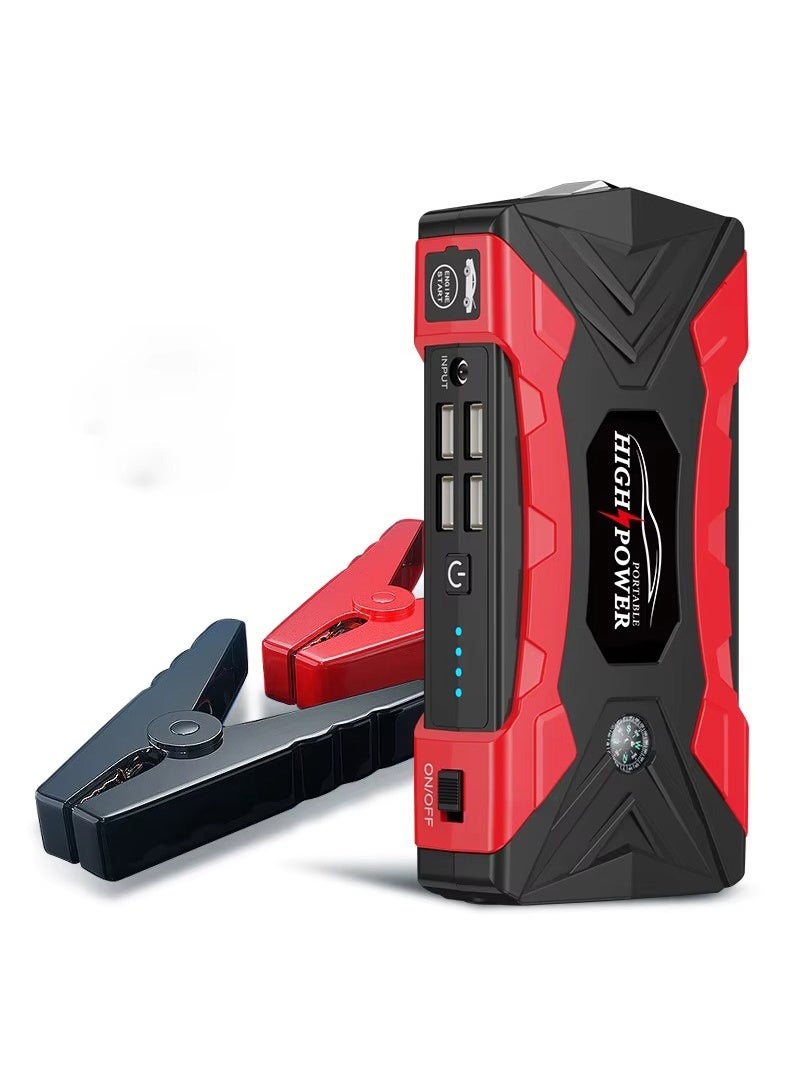 AGD Multifunctional Car Starter, Equipped with Emergency Fast Charging, with Car Air Compressor, and Built-in Powerful LED Lighting - Image 1