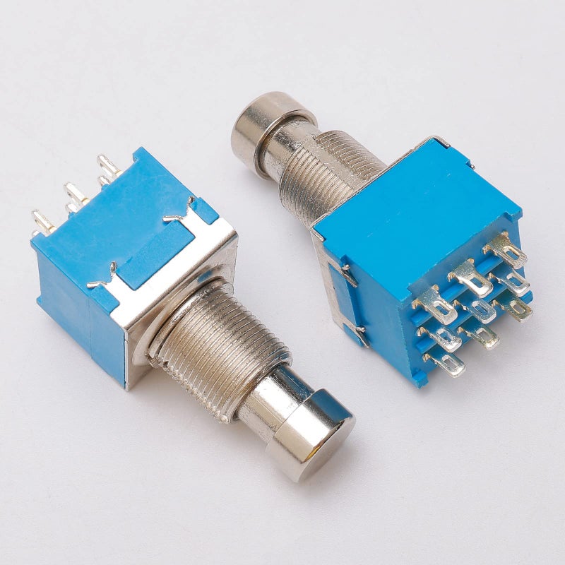 JIUWU 2pcs Electric Guitar 3PDT 9 Pins Effects Stomp Foot Pedal Switch True Bypass with Solder Terminals Guitar Accessories Set - Image 5