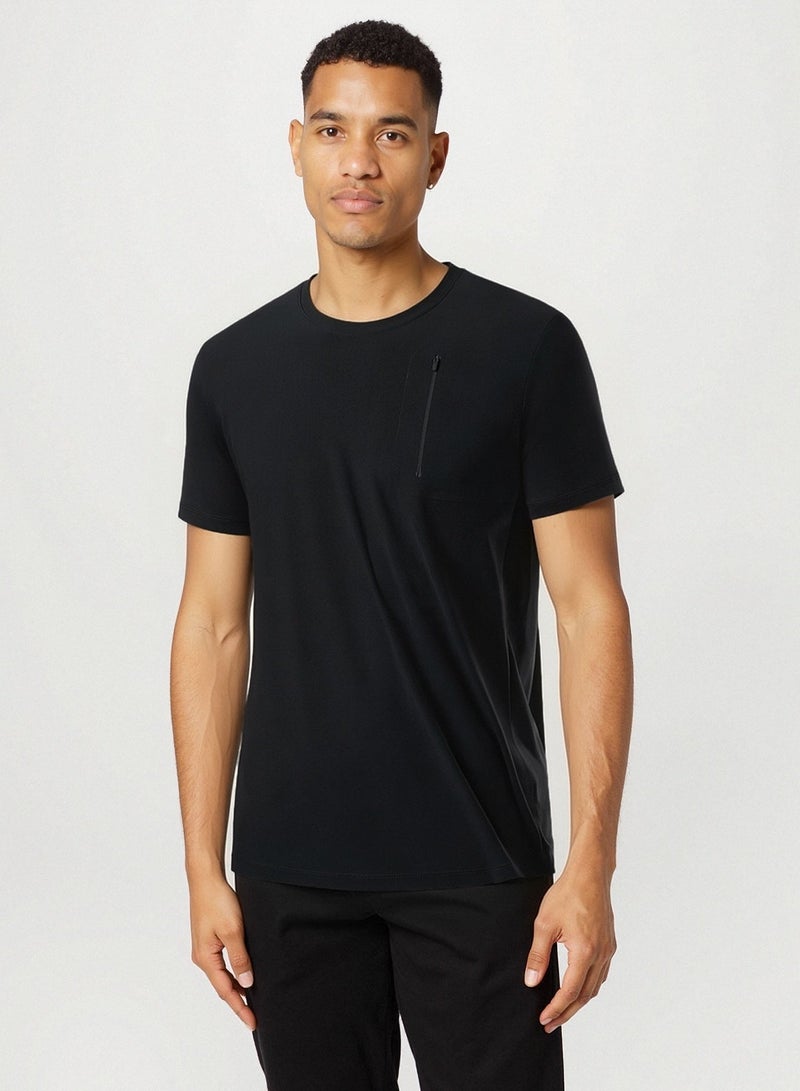 QUASER Mens T-Shirt O-Neck Basic Short Sleeves,Everyday Tee For Men,Comfortable Soft Men's T-shirt - Image 1