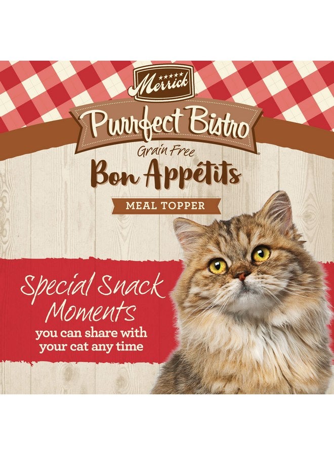 ميريك طعام القطط الرطب الفاخر الخالي من الحبوب من Merrick Purrfect Bistro Bon Appetits، وصفة لحم البقر مع قطع في الصلصة - (عبوة من 24 كيسًا) 3 أونصة - Image 2