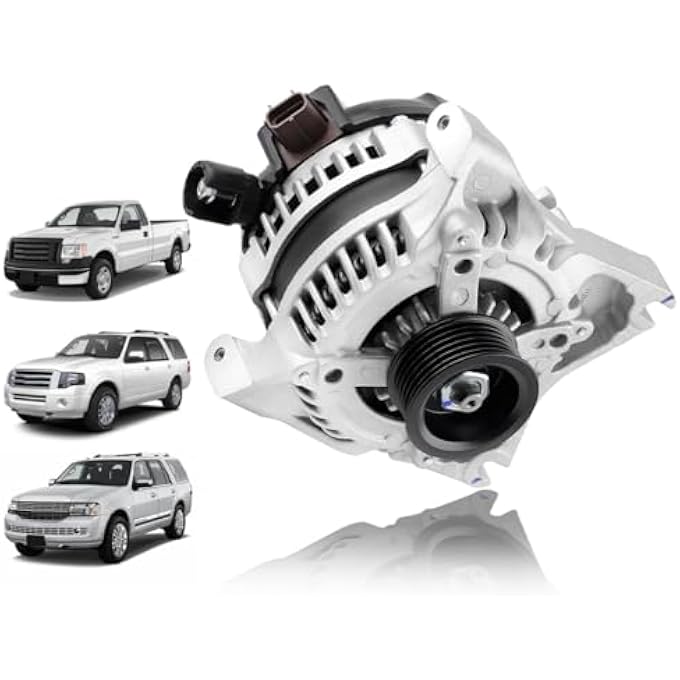 LONGKEES 12V 150AMP Alternator FIT Ford F-150, Expedition 2009-2010, Lincoln Navigator 5.4L V8, Replaces 104210-5970 AL1T10300AA 9L3Z10346C - Image 1