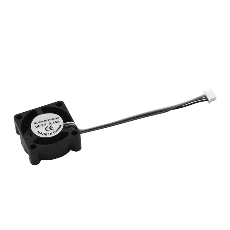 Mini Fan 2510 Double Ball Bearing Fan - DC 5V 0.4A 15000±10% RPM ZX1.25-4P Terminal Easy Installation High-Efficiency Heat Dissipation for Bambu P1P Bambu X1 3D Printer Accessories - Image 1
