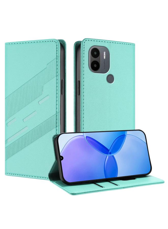 S-TOP Case For Redmi A1+ Embossed Multi-functional Wallet Retro Leather Phone Case - Image 1