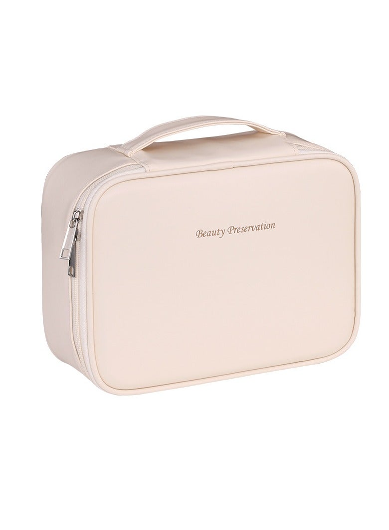 general Free partition large capacity premium feeling portable cosmetic bag travel makeup brush storage bag wash bag - Image 1