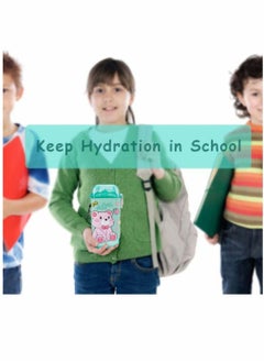 Water Bottles, Kids with Straw Cute Water Bottle, with Lids Shoulder Strap, for School Girls Boys, Reusable Leak Proof Plastic Drink Sport Bottle juice Square Cups Travel Gifts, BPA Free (Bear) - pzsku/ZFEB4010CF58107685829Z/45/_/1663580697/9c8a71ff-8959-49d1-b858-451384f92493