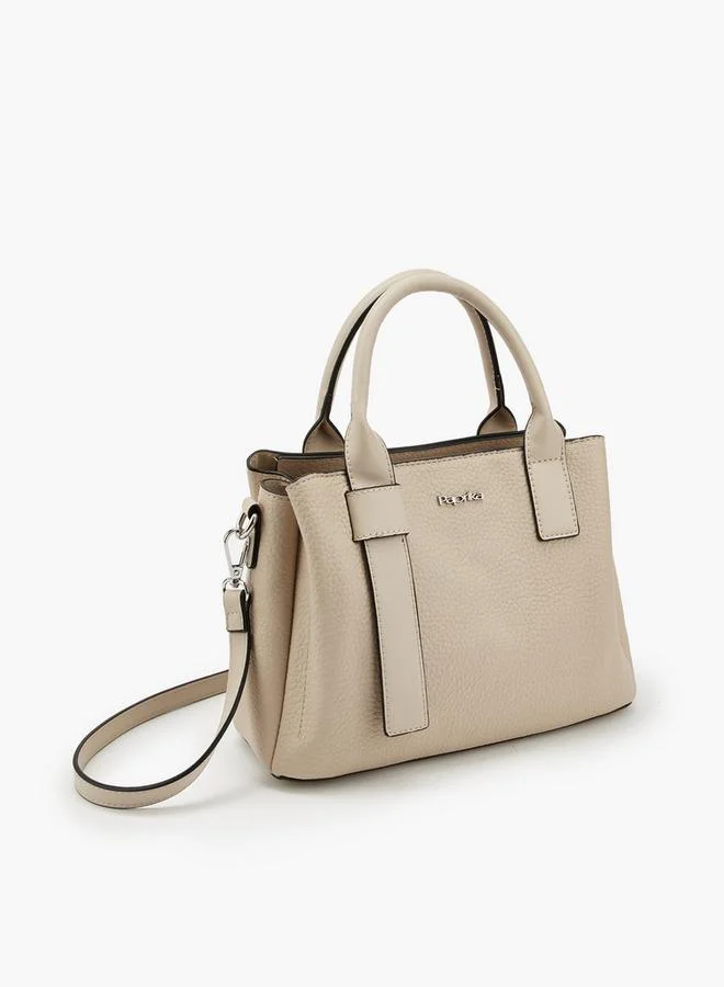 بابريكا Textured Tote Bag With Detachable Strap