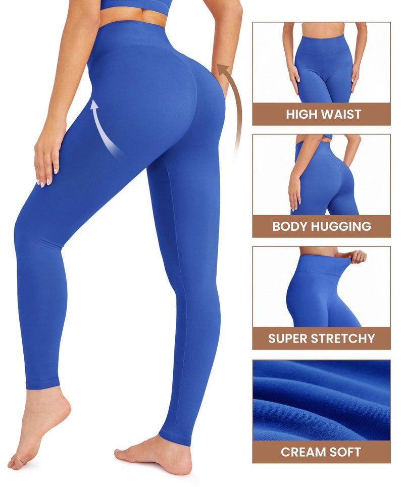 VALANDY Creamlush High Waisted Leggings for Women Buttery Soft Stretch Tummy Control Workout Running Yoga Pants(S-3XL) - Image 5
