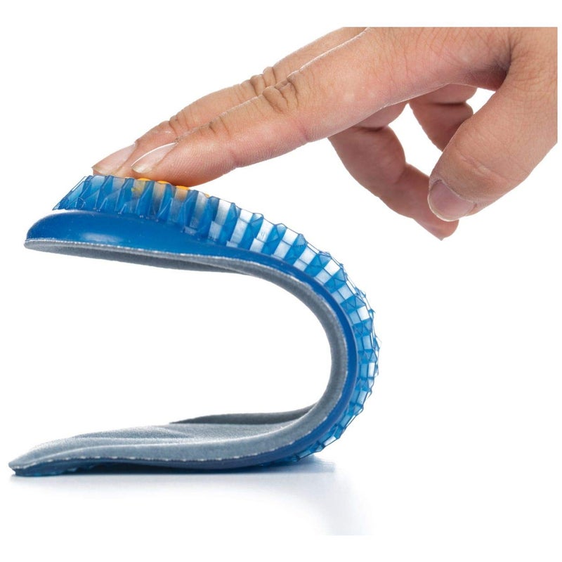CALTO Height Increase Elevator Half Insole for Men 1/2 inch Taller Heel Lift Insert - Silicon Honeycomb Shaped Gel - Image 2