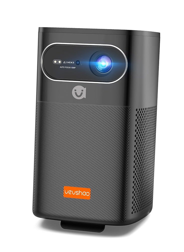 VEVSHAO - VEVSHAO V30 Smart Wi-Fi Projector, 8000mAh Battery, Auto-focus, Android 9.0, Support 3D, Wi-Fi Display, Wired Sync Display, with Tripod and Storage Bag - Image 1