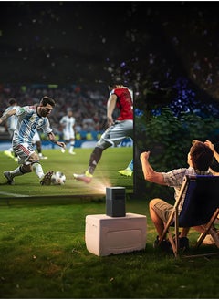 VEVSHAO VEVSHAO V30 Smart Wi-Fi Projector, 8000mAh Battery, Auto-focus, Android 9.0, Support 3D, Wi-Fi Display, Wired Sync Display, with Tripod and Storage Bag  - Image 5