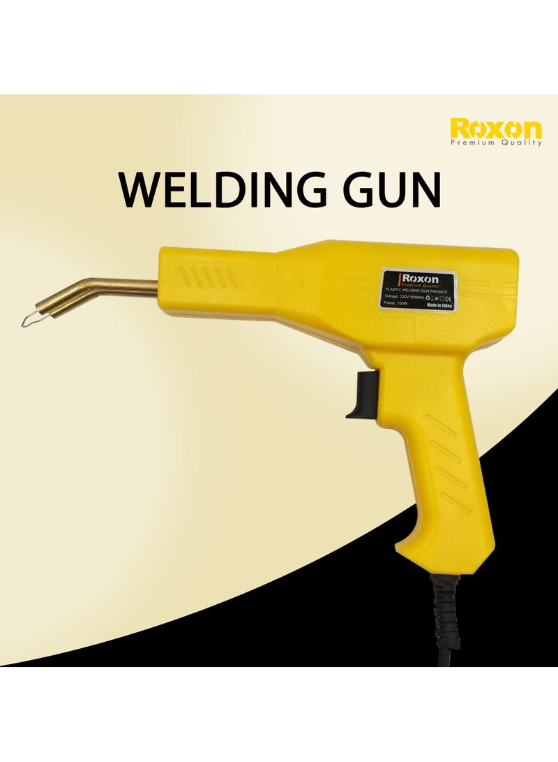 روكسون Roxon 220 فولت 50/60 هرتز البلاستيك لحام بندقية 100 واط الساخن دباسة آلة لحام طقم تصليح مصد السيارة PWG5070 - Image 1
