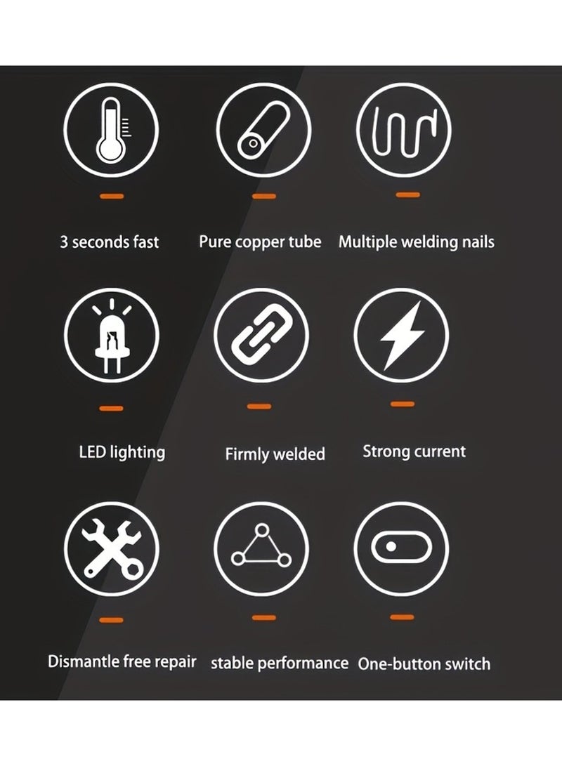 روكسون Roxon 220 فولت 50/60 هرتز البلاستيك لحام بندقية 100 واط الساخن دباسة آلة لحام طقم تصليح مصد السيارة PWG5070 - Image 3