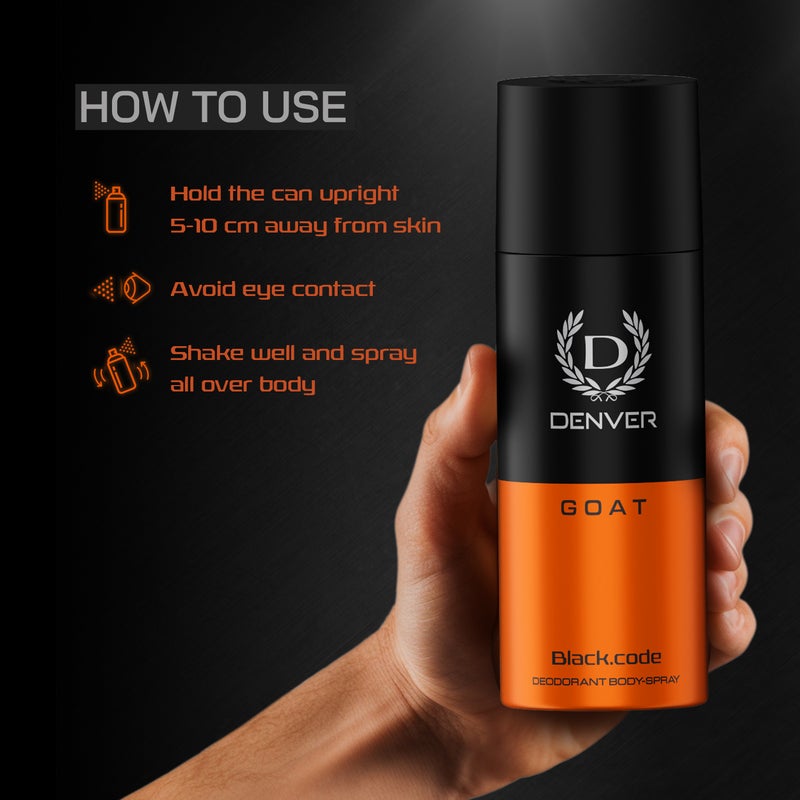 DENVER G O A T Deodorant -150Ml| Long Lasting Deodorant Spray For Men - Image 3