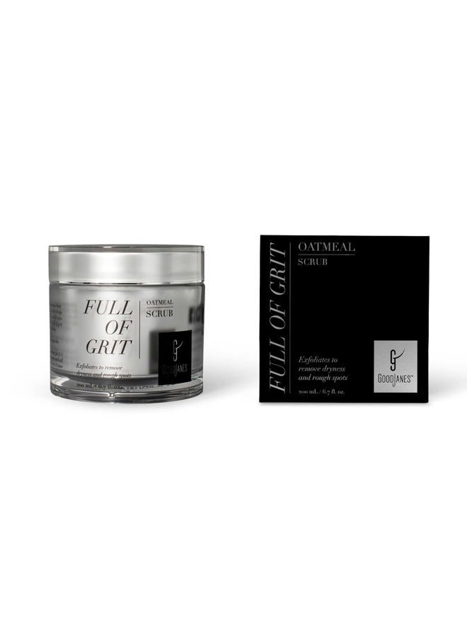 GoodJanes Full of Grit Oatmeal Organic Body Scrub with Stem Cells, Exfoliating Body Wash For All Skin Types - 6.7 fl oz./200 mL - Image 4