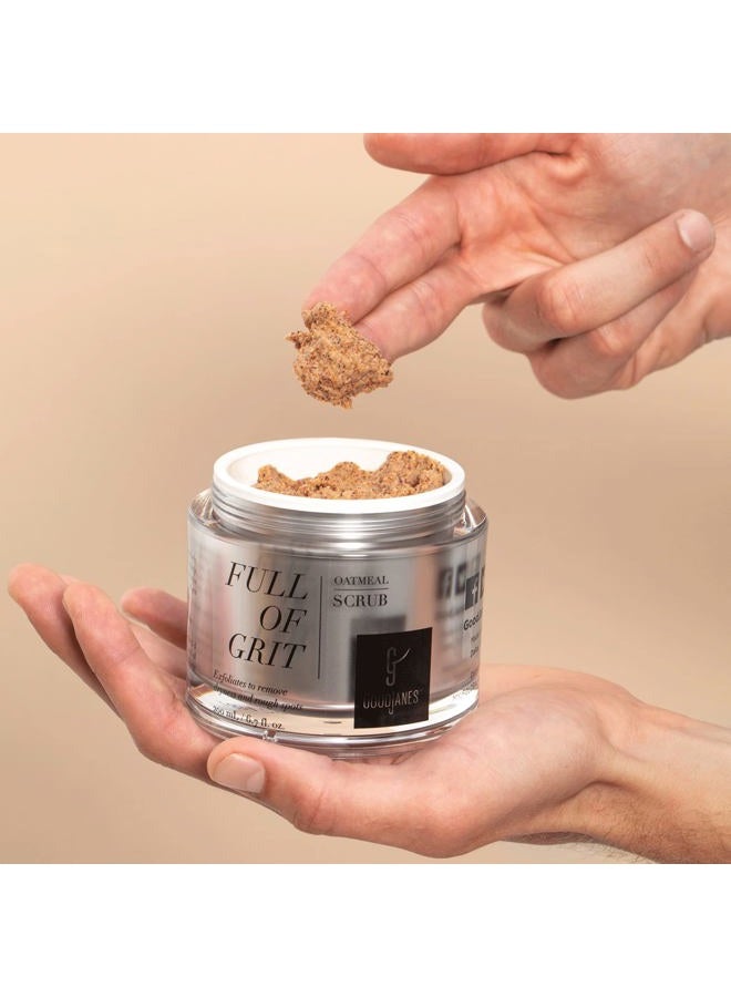 GoodJanes Full of Grit Oatmeal Organic Body Scrub with Stem Cells, Exfoliating Body Wash For All Skin Types - 6.7 fl oz./200 mL - Image 3