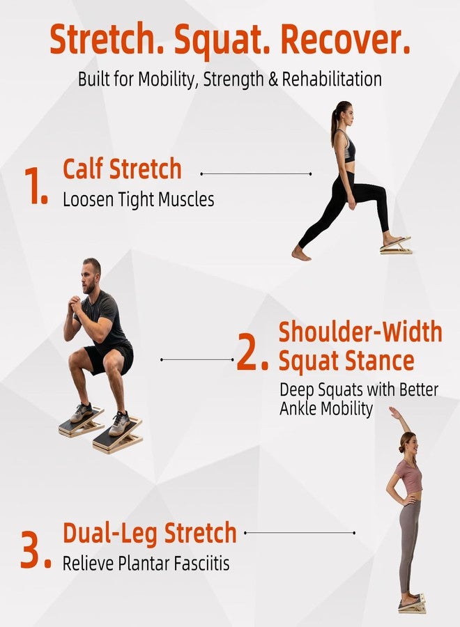 Frgofl Slant Board for Exercise, Split Calf Stretcher for Physical Therapy - Image 3