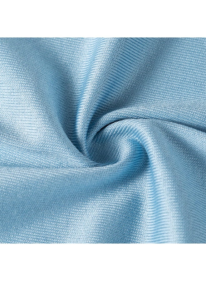 لياكم طقم مناديل تنظيف من الألياف الدقيقة، 6 قطع، مناديل تنظيف زجاج من الألياف الدقيقة، 16 بوصة × 16 بوصة، أزرق، - Image 2